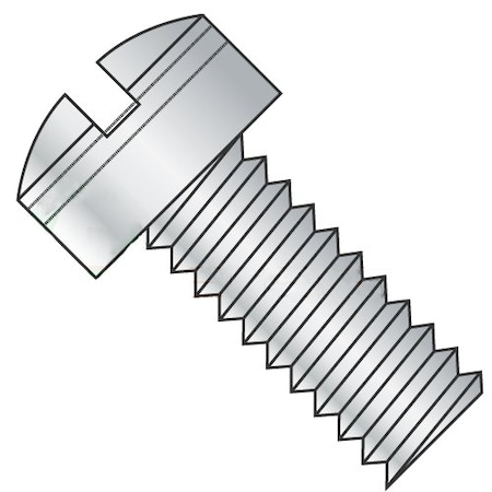 Newport Fasteners #10-32 x 5/16 in Slotted Fillister Machine Screw, Plain Steel, 500 PK 308543